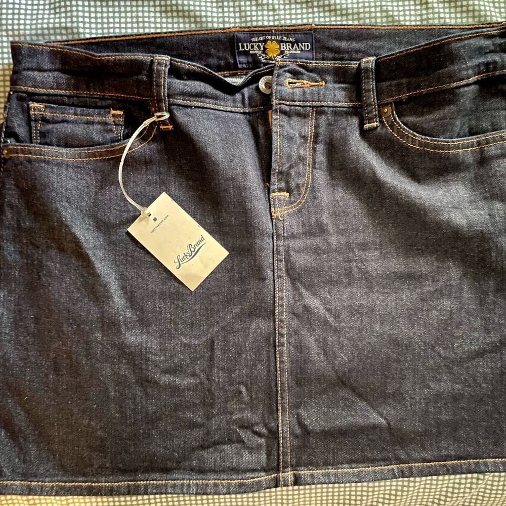 Lucky Brand Women's Denim Mini Skirt, Size 8, NWT